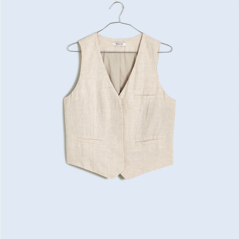 Madewell Cream Sleeveless Vest Top